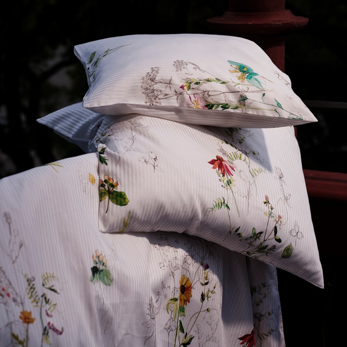 Fischbacher Bettwäsche Nature Stripe E76 Feinsatin