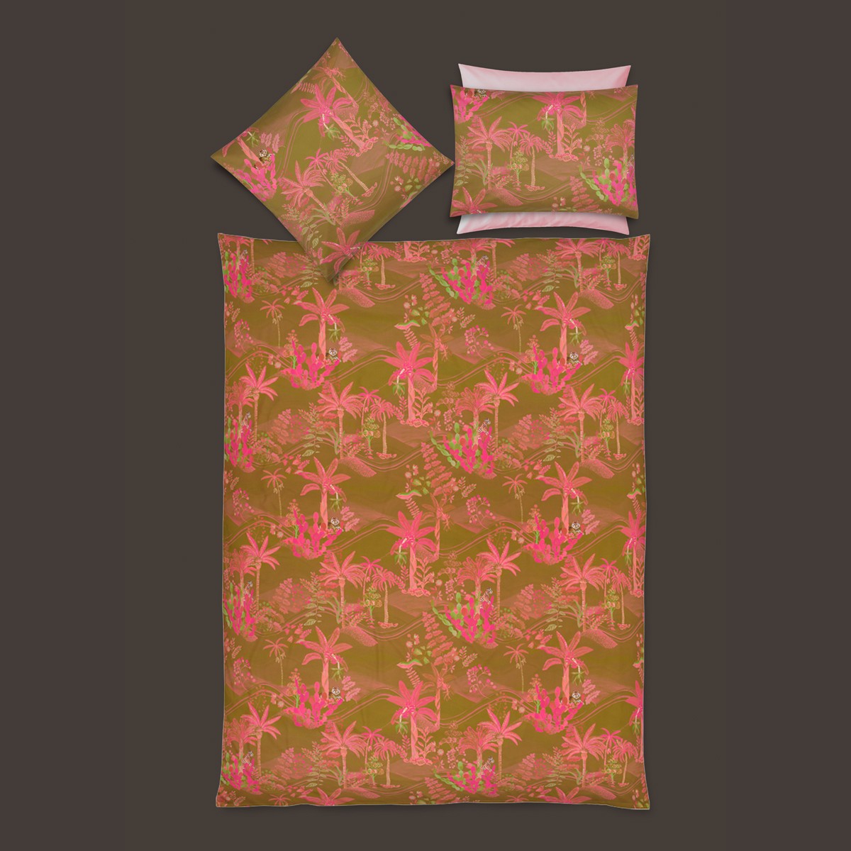 Fischbacher Bettwäsche Oasis gold E71 Satin – Bild 4